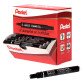 Pack de 30 marqueurs permanents indélébiles Pentel N50 pointe ogive 4,3 mm noirs + 6 offerts