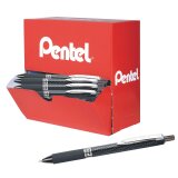 Pack de 36 stylos Pentel OH ! Gel noirs + 12 offerts