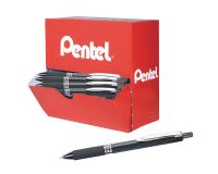 Pack von 36 Kugelschreiber Pentel OH! Gel schwarz + 12 gratis