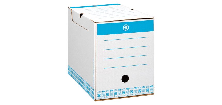Archivbox Carton Bruneau - 20 cm Rücken - Hohe Beständigkeit - Farbe