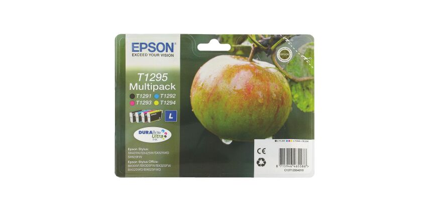 Epson T1295 Pack cartouche de 4 couleurs pour imprimante jet d'encre