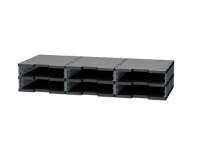 Organizing block 6 standard cases Modulodoc Exacompta grey