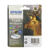 Epson T1306 Pack cartouche de 3 couleurs pour imprimante jet d'encre
