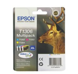 Epson T1306 Pack of 3 colored ink cartridges for inkjet printer