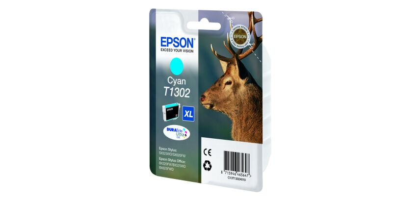 Epson T1302 / C13T13024010 Cartuchos originales separados cian, magenta o amarillo (765 páginas)