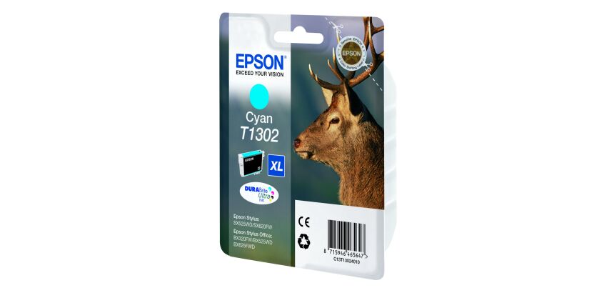 Epson T1302 / C13T13024010 Cartuchos originales separados cian, magenta o amarillo (765 páginas)