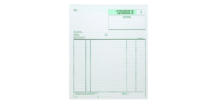 Auto-copying register Exacompta "delivery-form" 210 x 180 mm 50-3