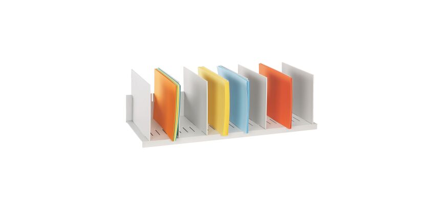 Trieur de classement 8 séparations réglables couleur