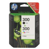 HP 300+300 Pack cartouche de 4 couleurs pour imprimante jet d'encre