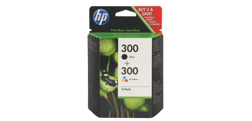 Pack of 2 cartridges HP 300 black and color