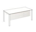 Voile de fond métal L 120 x H 30 cm - Team Line