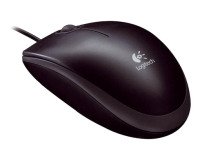 Ratón con cable B100 Logitech color negro