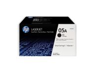 HP 05A (CE505D) Pack 2 tóner original negro de capacidad estándar (2 x 2300 páginas)