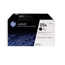 HP 05A - CE505AD pack 2 toners noirs