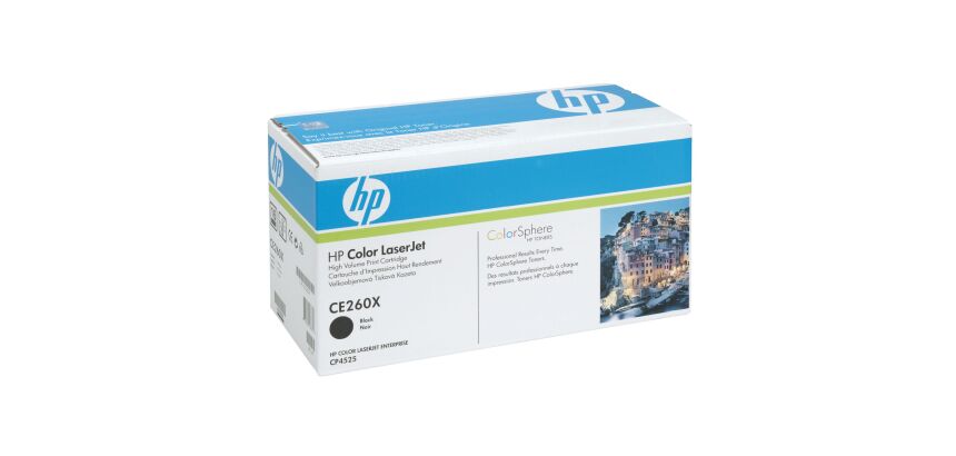Toner HP 649X CE260X haute capacité noir pour imprimante laser