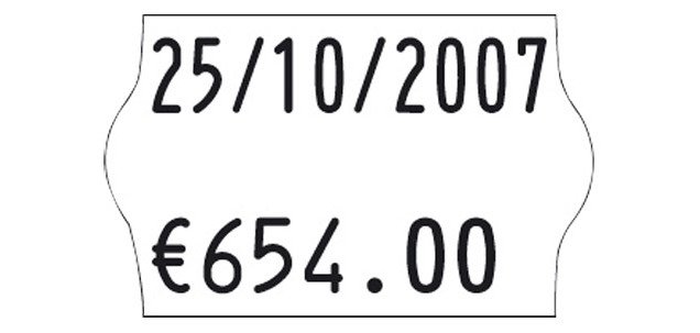 Etiquettes 26 x 16 mm Sato Judo blanches - Rouleau de 1200