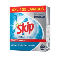 Lessive poudre Skip Effervescent - Baril 105 lavages