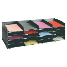 Bloc de classement 20 cases L 103 cm noir