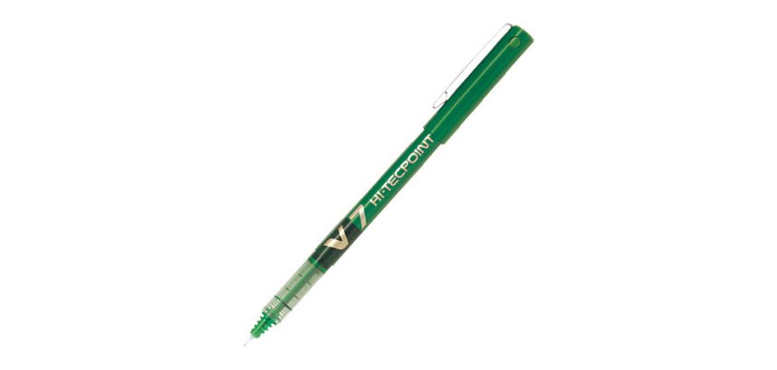 Stylo roller Pilot Hi-tecpoint V7 à capuchon pointe 0,7 mm - écriture moyenne