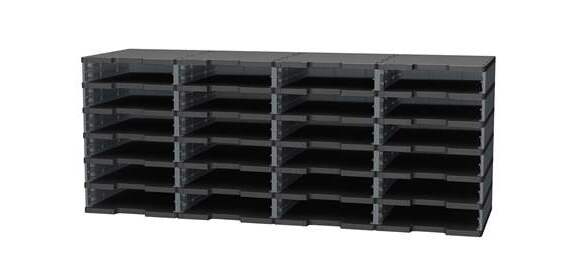 Módulo de clasificación 24 compartimentos estándars Modulodoc Exacompta gris