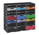 Módulo de clasificación 24 compartimentos estándars Modulodoc Exacompta gris