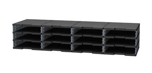 Organizing block 12 standard cases Modulodoc Exacompta grey