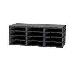 Módulo de clasificación 12 compartimentos estándars Modulodoc Exacompta gris