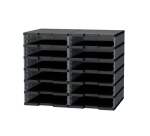 Trieur 12 cases standards Modulodoc Exacompta gris