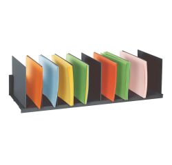 Trieur de classement 10 séparations réglables noir