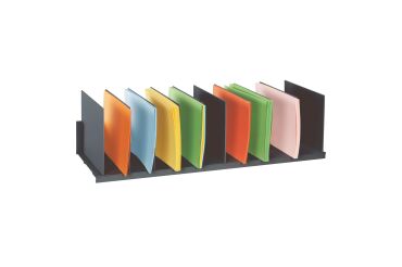 Trieur verticale noir réglable 10 séparateurs couleur