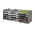 Bloc classeur 15 cases pour armoire - L 73 cm