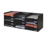 Storage box 112cm, 25 slots - black