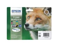 Epson T1285 Pack 4 Cartuchos originales Negro + tricolor (185 + 3 x 260 páginas)