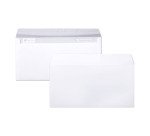 Enveloppe Clairefontaine blanche 110 x 220 mm - format DL - sans fenêtre - Boîte de 500