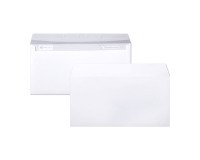 Enveloppe 110 x 220 mm Clairefontaine 80 g sans fenêtre blanche - Boîte de 500
