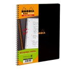 Recharge cahier spirales Rhodia Exabook A4+ 22,5 x 29,7 cm - grands carreaux - 160 pages