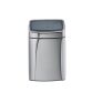 Poubelle 10 litres Brabantia Touch-bin rectangle inox brillant