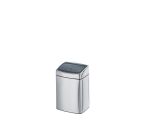 Poubelle 10 litres Brabantia Touch-bin rectangle inox brillant