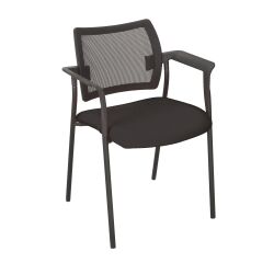 Silla Yota respaldo malla patas negras