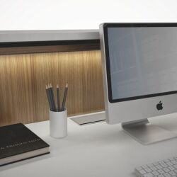 Eclairage à LED L 120 cm pour plan de travail et façade de banque d'accueil - Guest