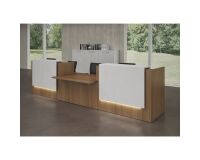 Rechte onthaalbank Jana B 426 met lage module in het midden