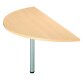 Brown Bruneau Excellens meeting table extension L 160 x W 70 cm tube leg