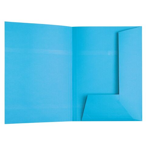Carpeta de 2 solapas Esselte, 23 x 31 cm- Paquete de 100 azul