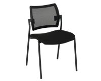 Silla de oficina Yota respaldo malla patas negras