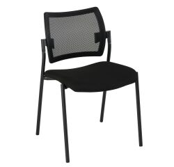 Silla de oficina Yota respaldo malla patas negras