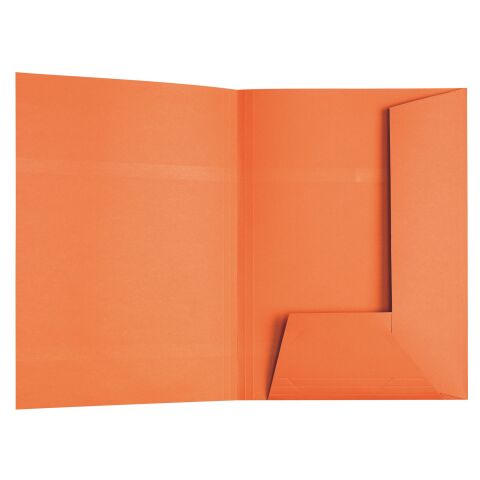 Carpeta de 2 solapas Esselte, 23 x 31 cm- Paquete de 100 naranja
