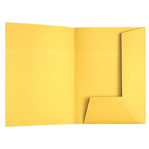 Carpeta de 2 solapas Esselte, 23 x 31 cm- Paquete de 100 amarillo