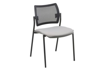 Chaise YOTA - dossier maille noir