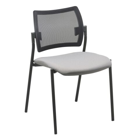 Chaise Amets - dossier filet, piètement métal