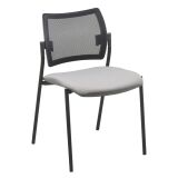 Chaise YOTA - dossier maille noir